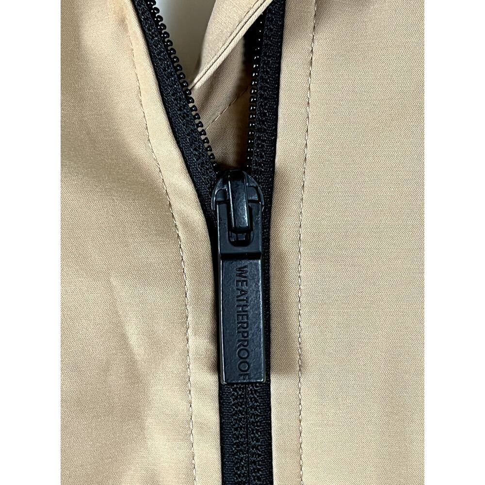 Weatherproof Tan Hooded Rain Jacket – Size 1X - Picture 6 of 8